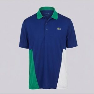Lacoste Navy and Emerald Polo Shirt